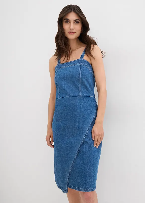 Robe en jean style portefeuille, bonprix
