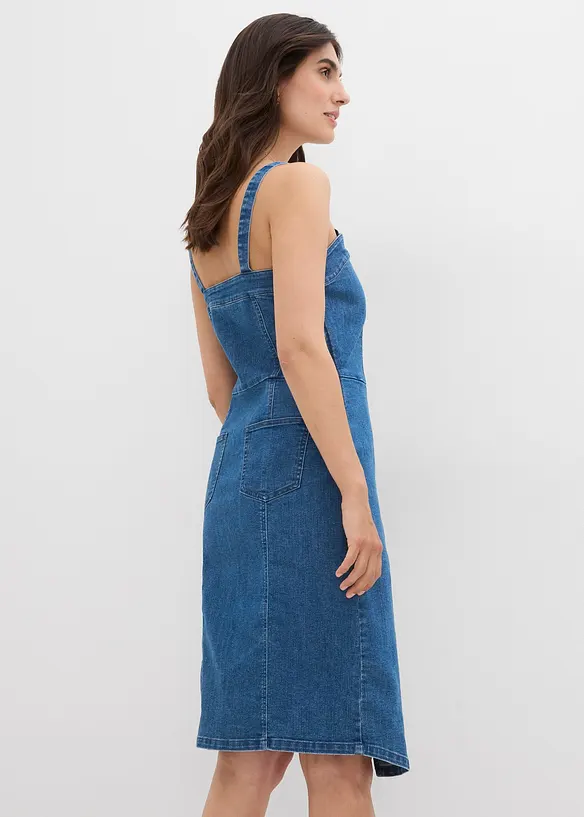 Robe en jean style portefeuille, bonprix