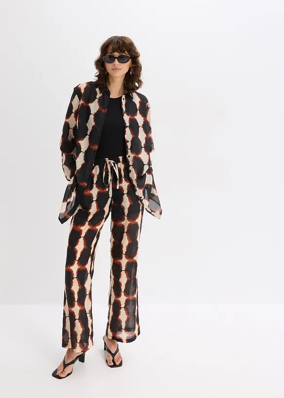 Blouse longue à imprimé batik, bonprix