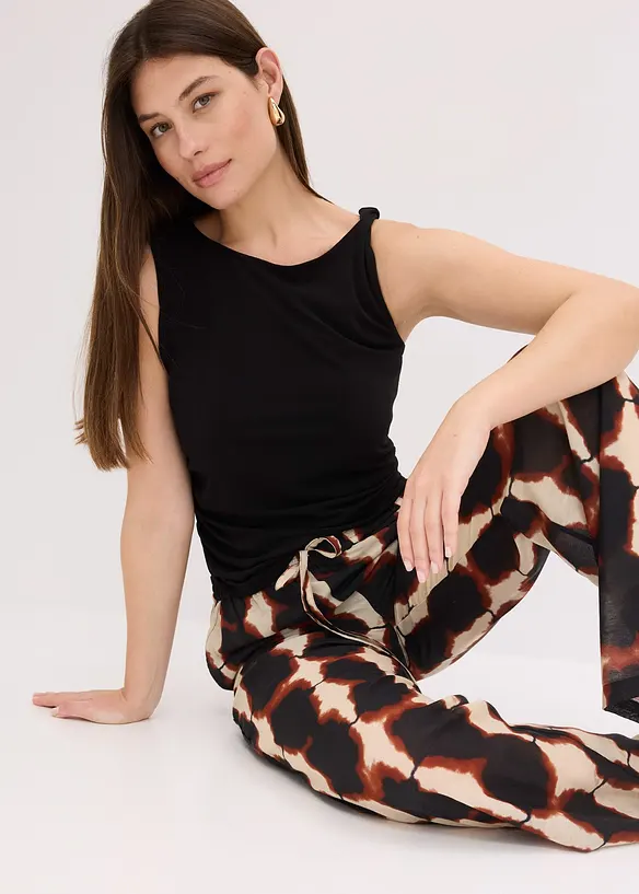 Pantalon ample à imprimé batik, bonprix