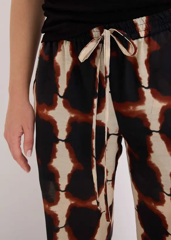 Pantalon ample à imprimé batik, bonprix