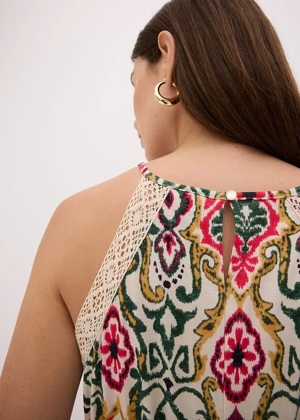 Robe midi à dentelle, bonprix