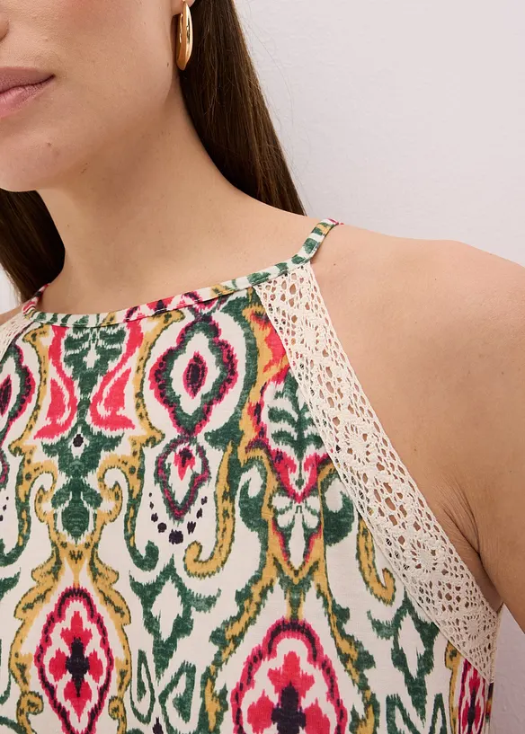 Robe midi à dentelle, bonprix