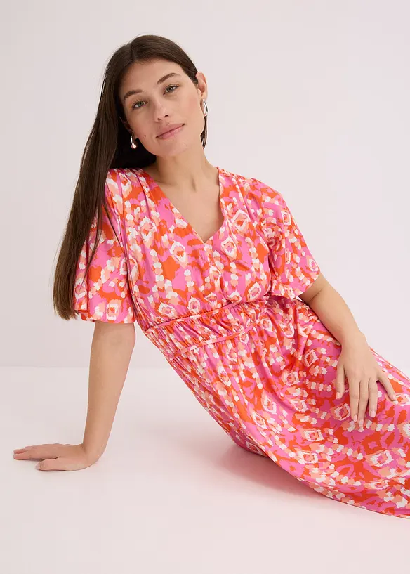 Robe longue imprimée, bonprix