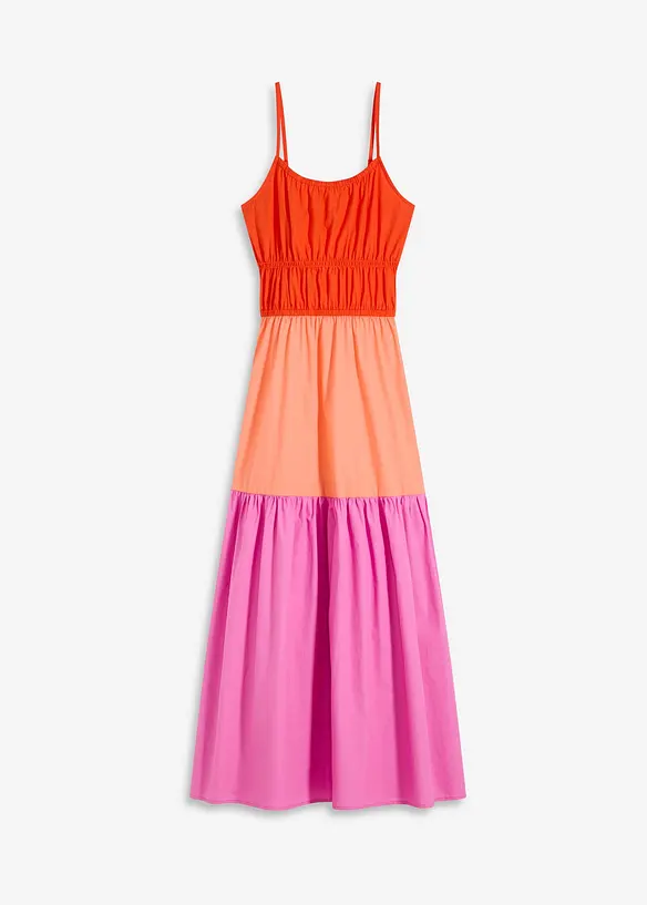 Robe à fines bretelles 100% coton, bonprix