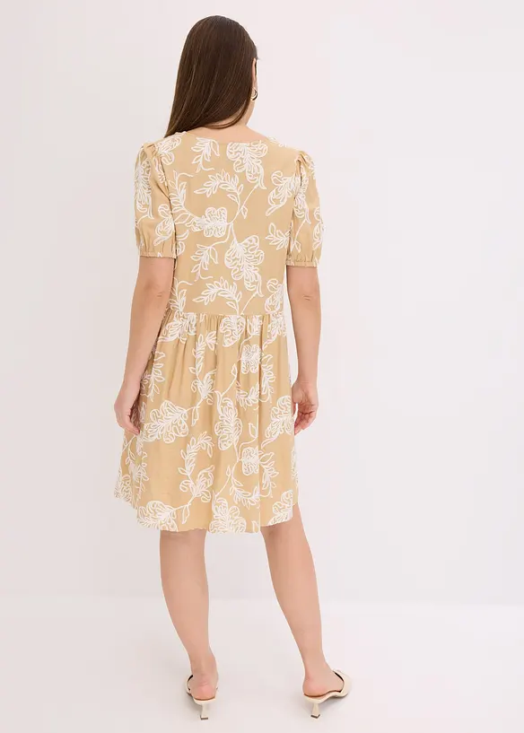 Robe-tunique brodée en viscose fluide, bonprix