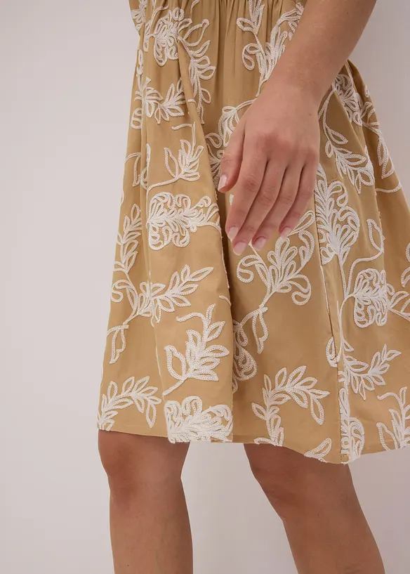 Robe-tunique brodée en viscose fluide, bonprix