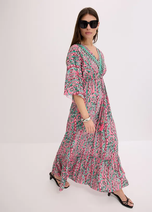 Robe longue et imprimée en viscose fluide, bonprix