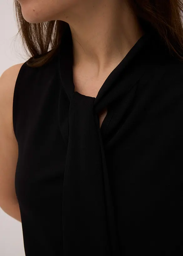 Top avec col à lavallière, bonprix