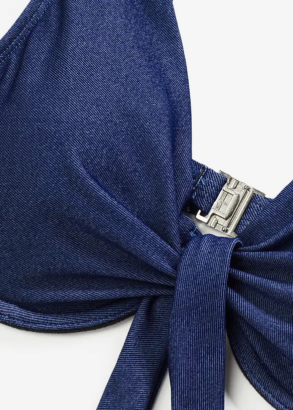 Haut de bikini à armatures, aspect jean, bonprix