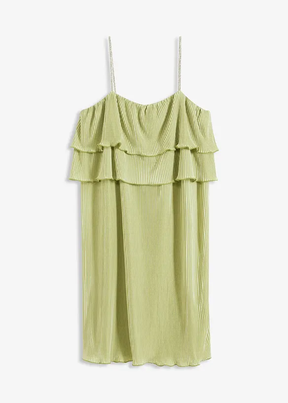 Robe en jersey plissé, bonprix