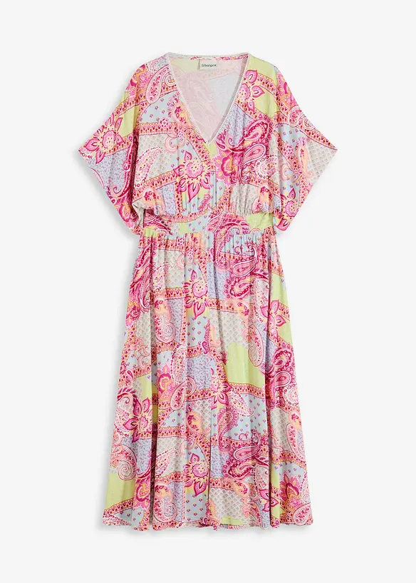 Robe à dentelle en jersey viscose extensible, bonprix