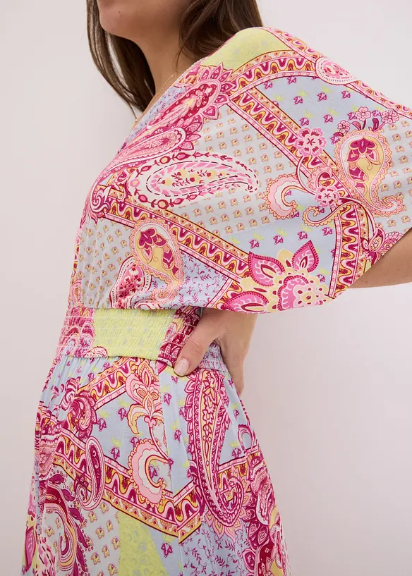 Robe à dentelle en jersey viscose extensible, bonprix