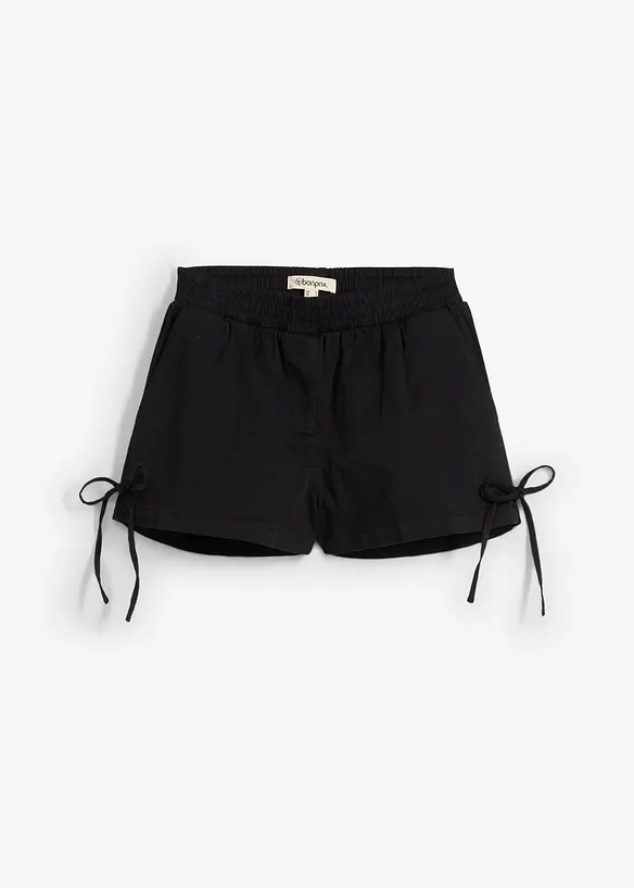 Short &agrave; taille &eacute;lastiqu&eacute;e en coton extensible, bonprix