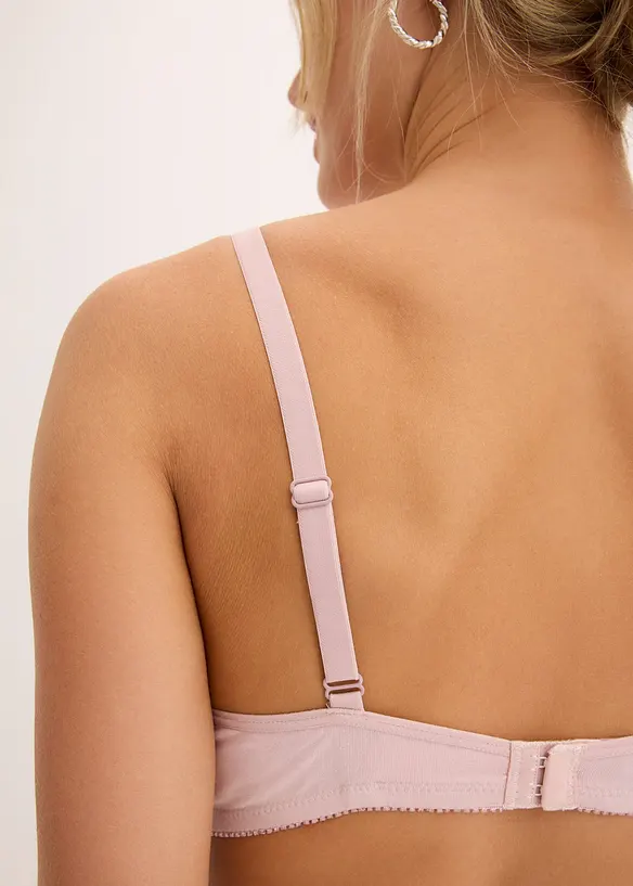 Lot de 2 soutiens-gorge avec armatures et coton doux, bonprix