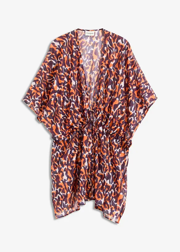 Kimono de plage avec détail à nouer, bonprix