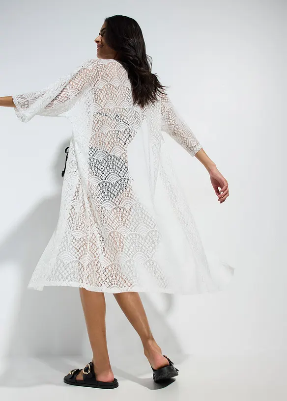 Kimono de plage transparent, bonprix