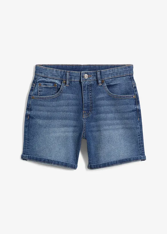 Bermuda en jean, taille mi-haute, bonprix