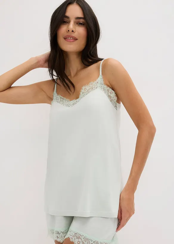 Top de pyjama en coton et viscose, bonprix