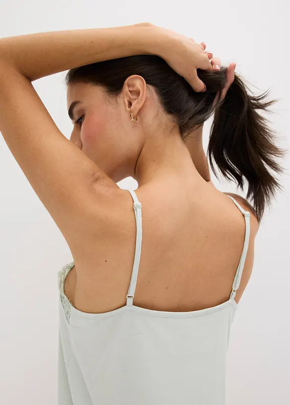 Top de pyjama en coton et viscose, bonprix