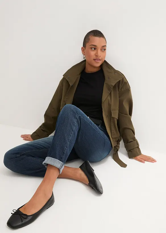 Jean skinny à taille mi-haute élastiquée, bonprix