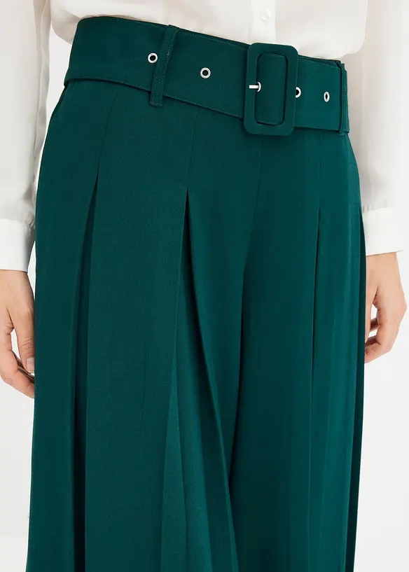 Pantalon de tailleur fluide en viscose mélangée, bonprix