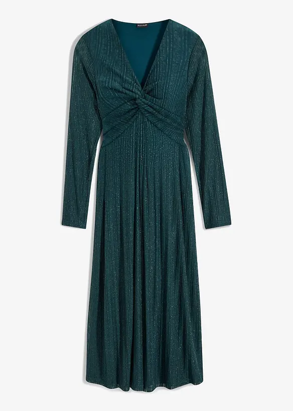 Robe midi &agrave; effet brillant, bonprix