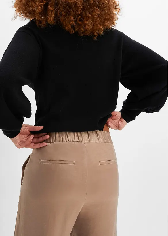 Pantalon palazzo en satin, BODYFLIRT