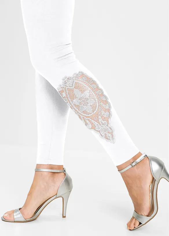 Legging &agrave; dentelle, bonprix