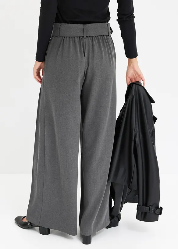 Pantalon de tailleur fluide en viscose mélangée, bonprix