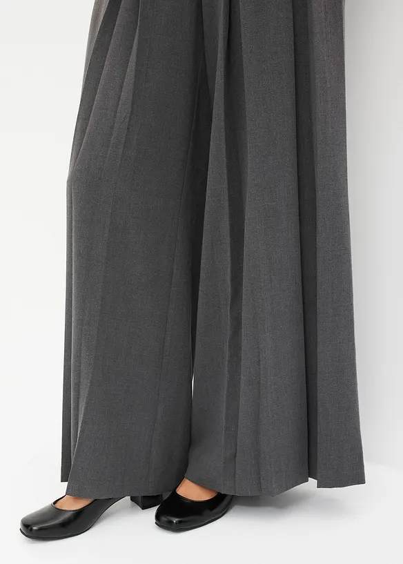 Pantalon de tailleur fluide en viscose mélangée, bonprix