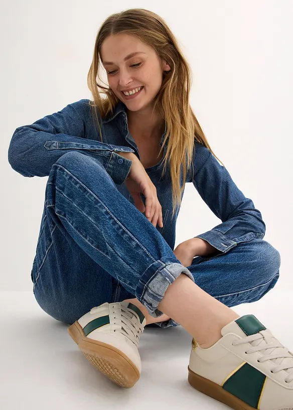 Jean mom, taille haute, bonprix