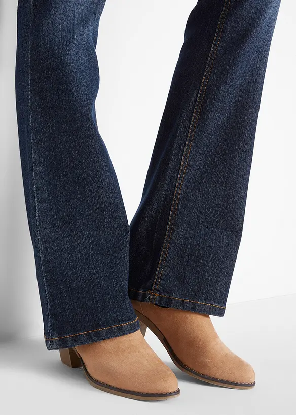 Jean bootcut taille mi-haute, extensible et confortable, bonprix