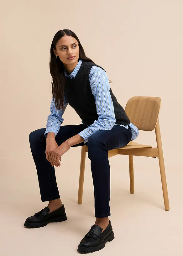 Jean slim taille haute, sculptant et ultra-souple, bonprix