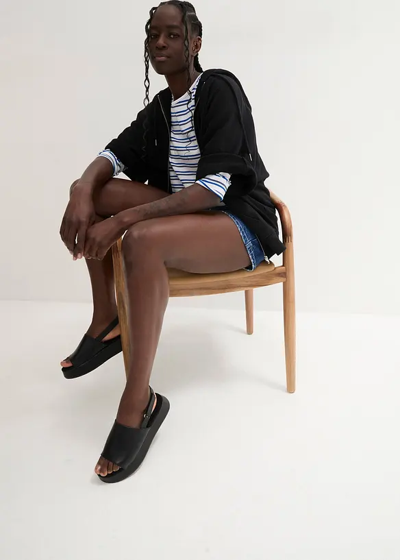 Short en jean, taille mi-haute, bonprix