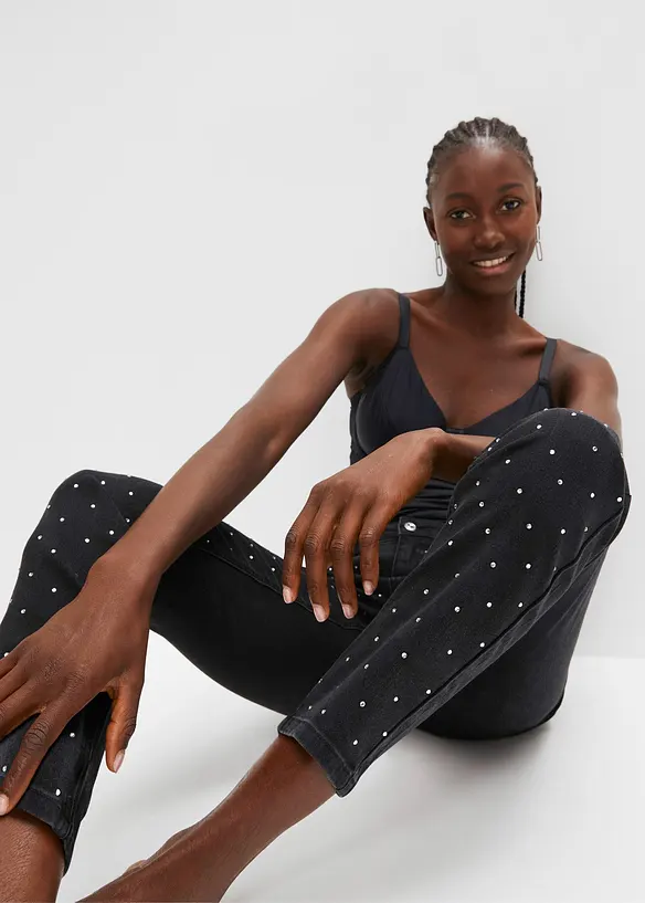 Jean avec application en strass, BODYFLIRT