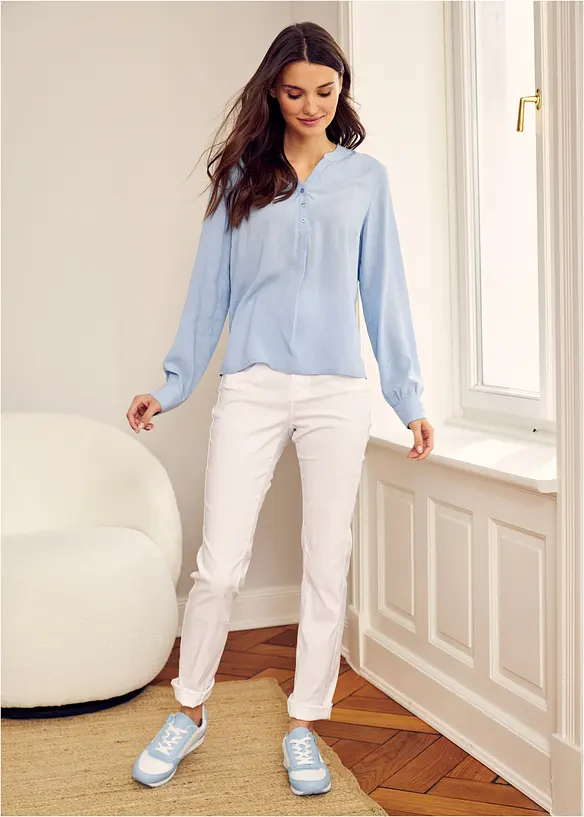 Pantalon droit en bengaline extensible, bonprix