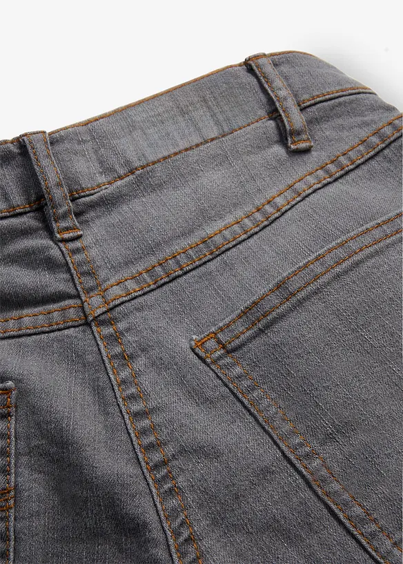 Jean droit taille mi-haute, extensible, bonprix