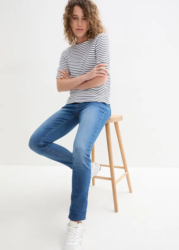 Jegging à taille mi-haute et élastiquée, bonprix