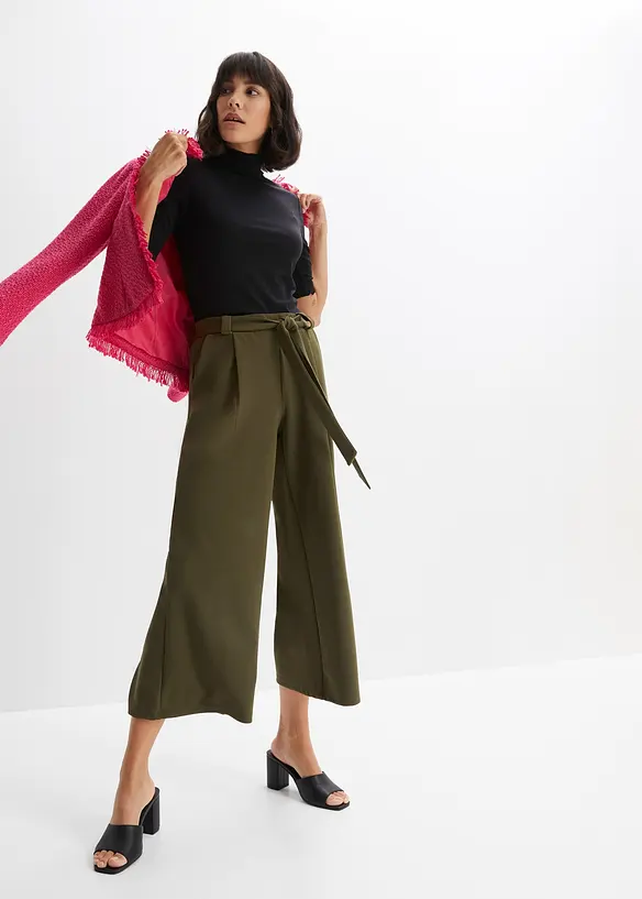 Pantalon 7/8 en crêpe jersey, BODYFLIRT