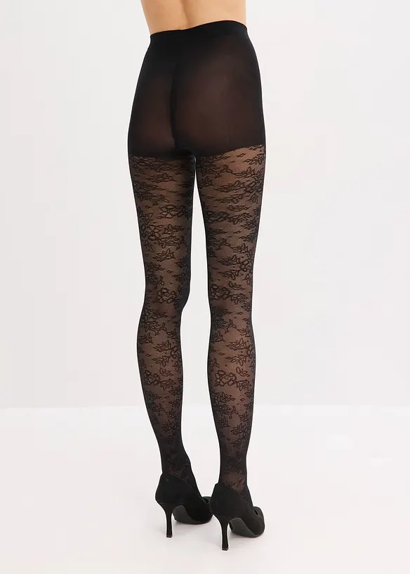 Collant 70den en dentelle, bonprix