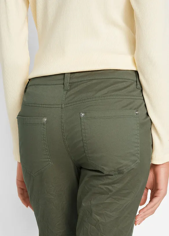 Pantalon extensible effet froissé, bonprix