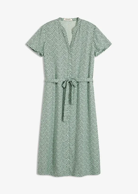 Robe-chemise à pois, bonprix
