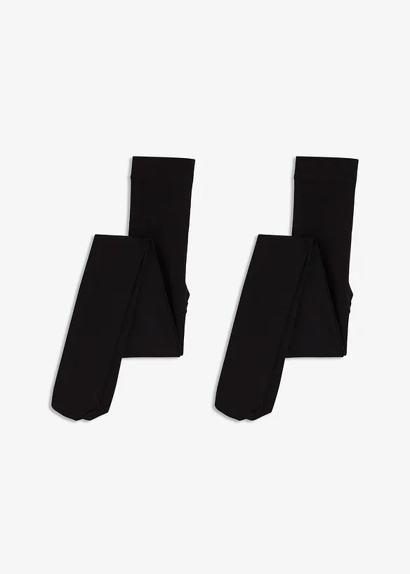 Lot de 2 collants thermiques polaires 140den, bonprix