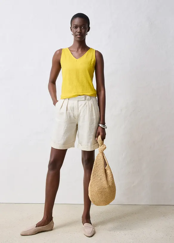 Débardeur en lin, bonprix