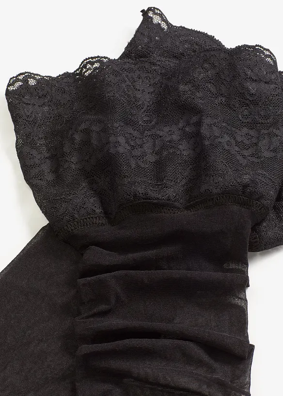 Bas jarretelles 20den à dentelle, bonprix