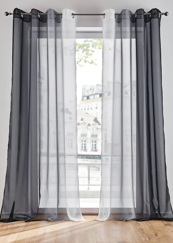 Voilages à effet ombré (2 pces), bonprix