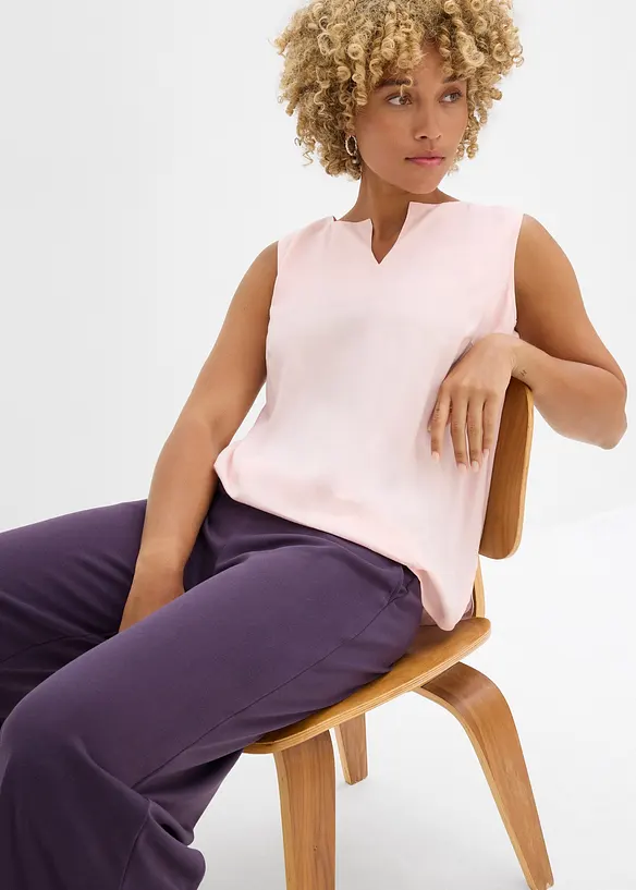 Pantalon en jersey à taille élastiquée, bonprix