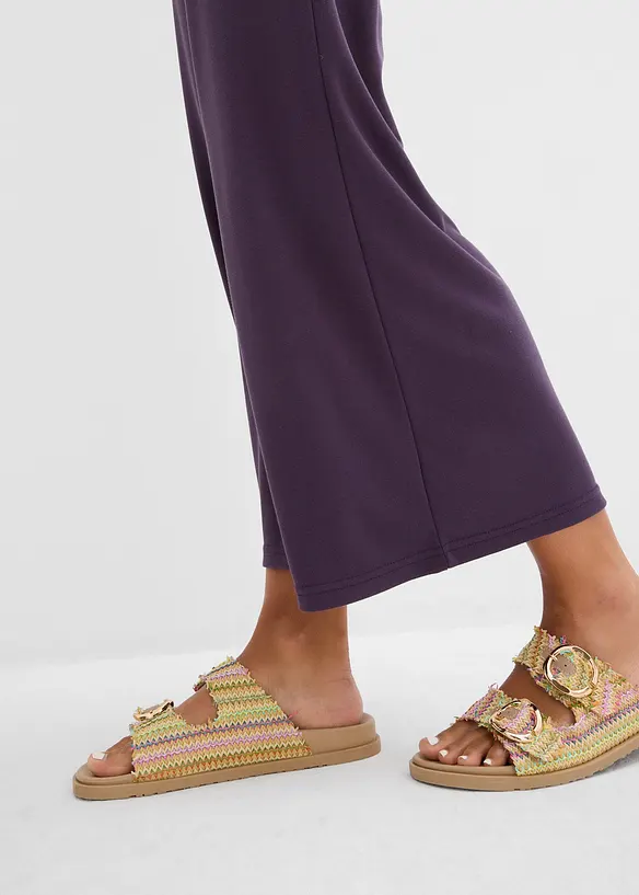 Pantalon en jersey à taille élastiquée, bonprix