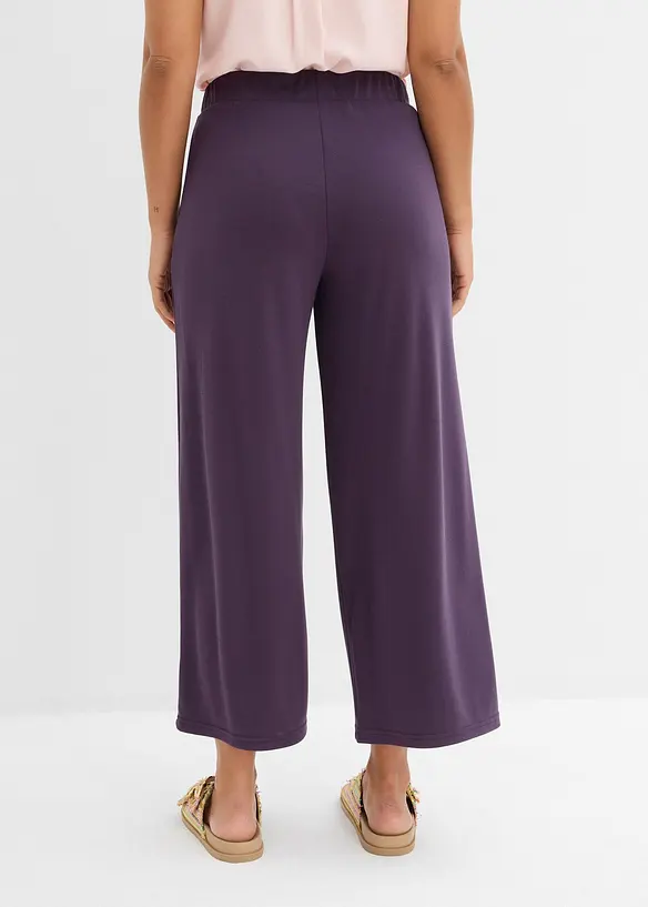 Pantalon en jersey à taille élastiquée, bonprix